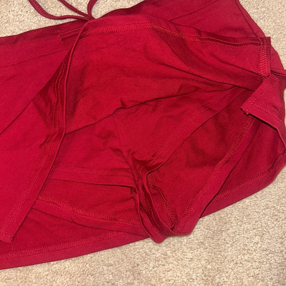 Red Micro Skort - Picture 3 of 5